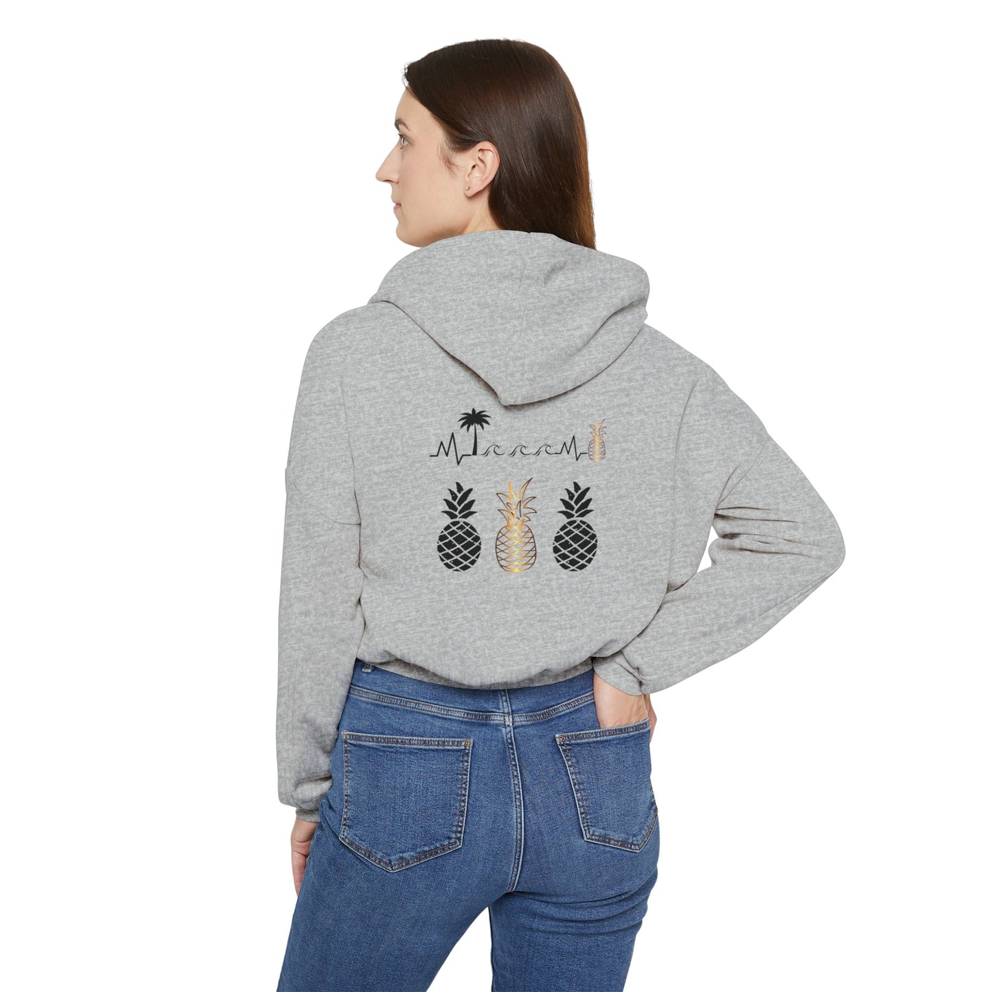 Ohana Vibes Women's Cinched Bottom Hoodie