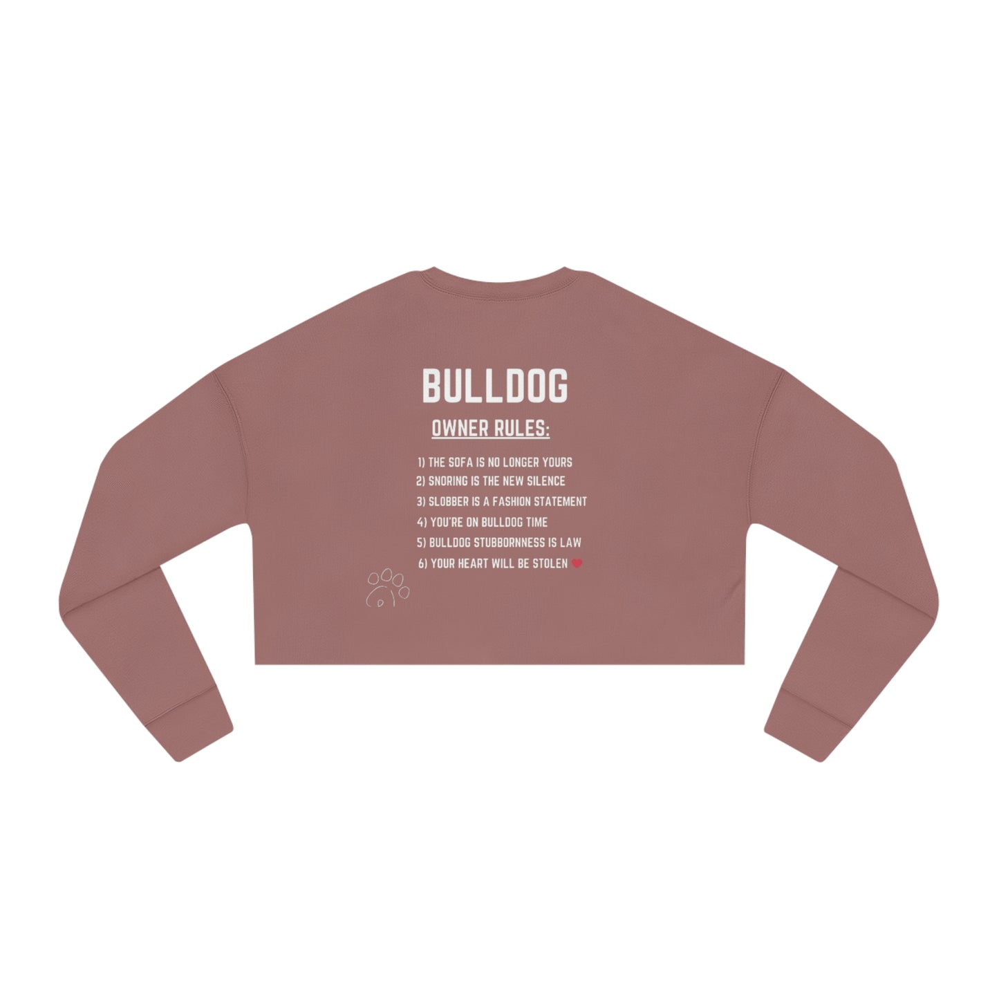 Women's Cropped Bulldog Sweatshirt Rokko