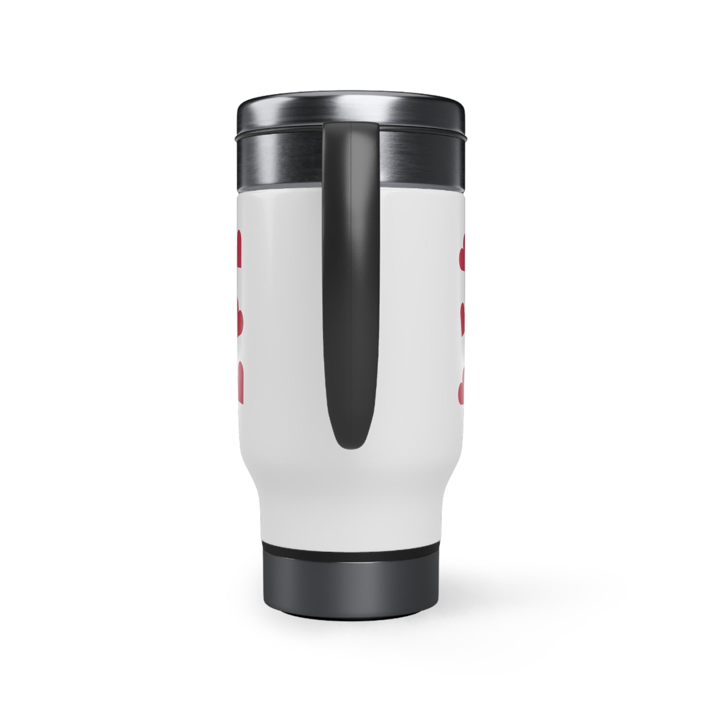 Stainless Steel Bulldog Travel Mug with Handle, 14oz - Valentines Gift