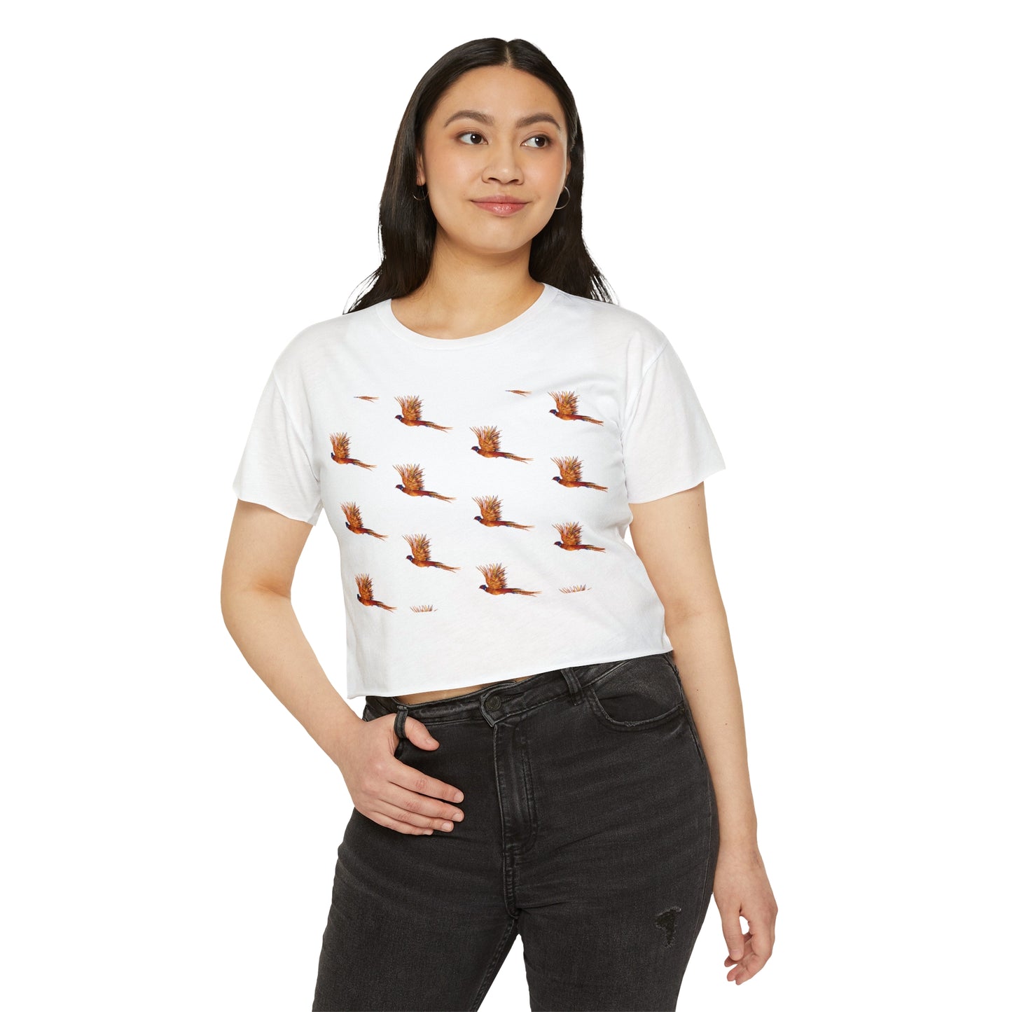 Women's Festival Crop Top- Pheasant