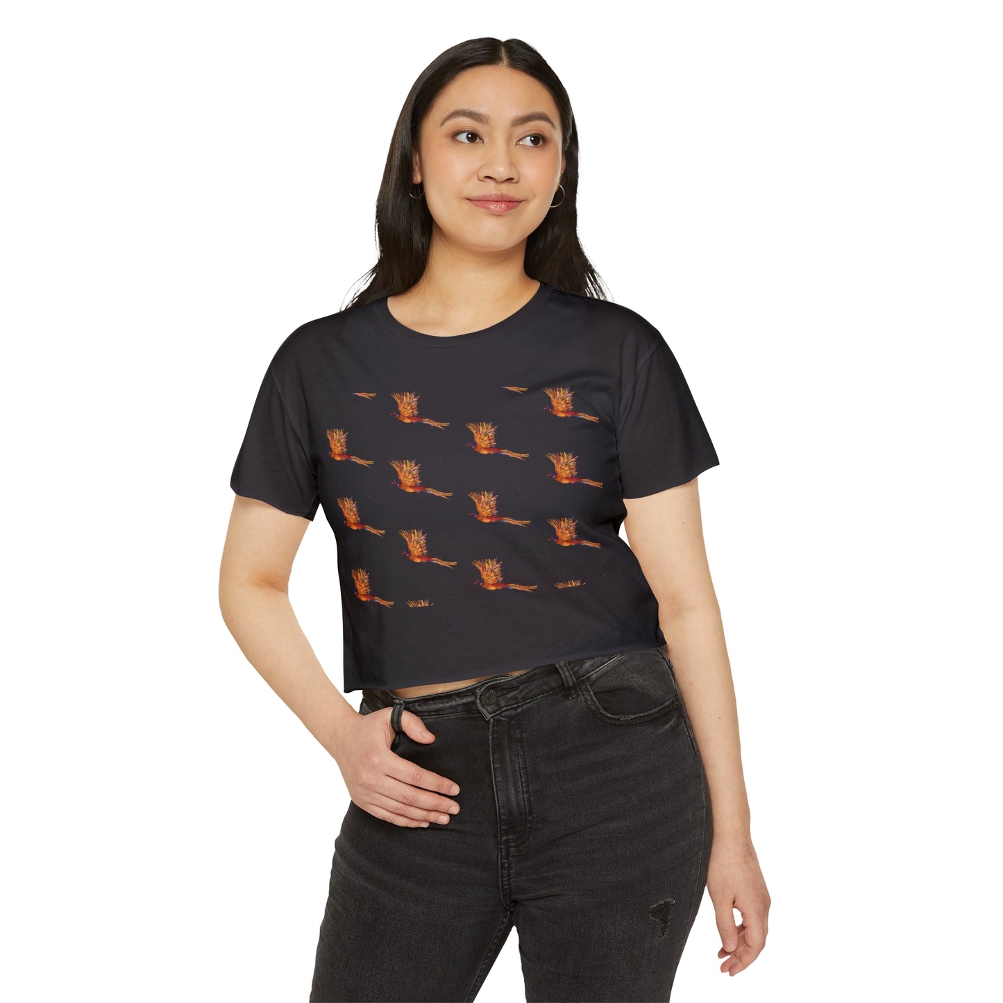 Women's Festival Crop Top- Pheasant