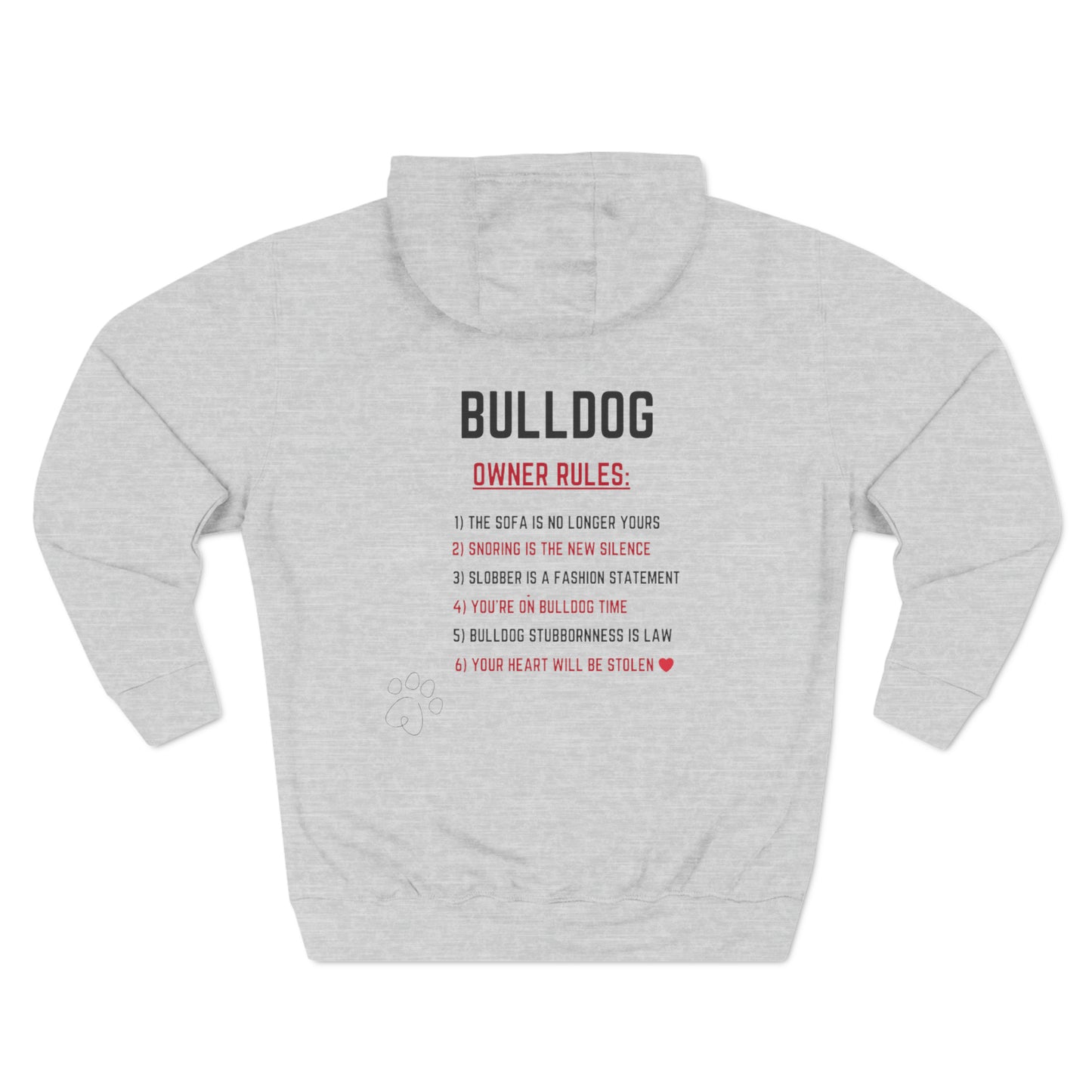 Bulldog Task Force Three-Panel Fleece Hoodie