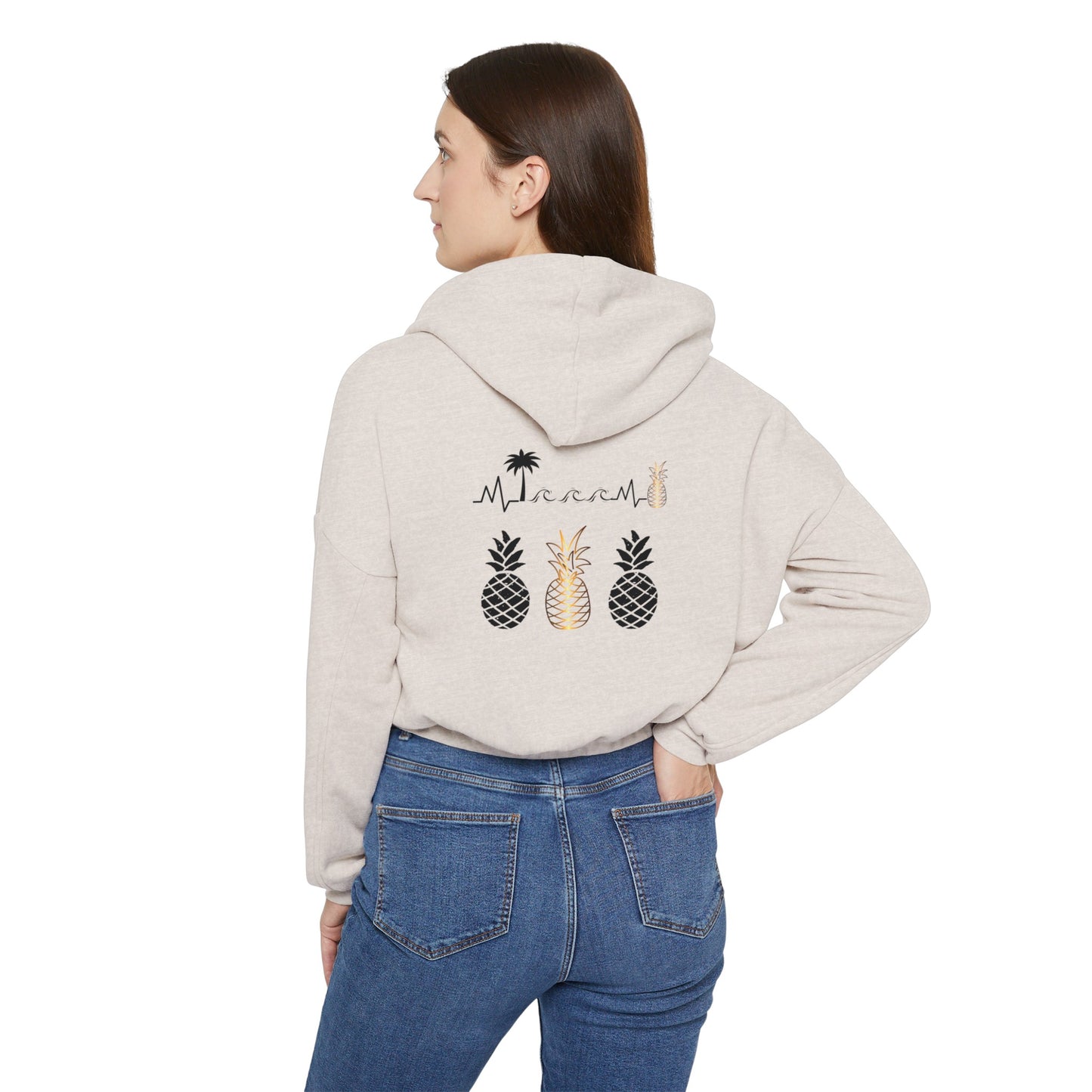 Ohana Vibes Women's Cinched Bottom Hoodie