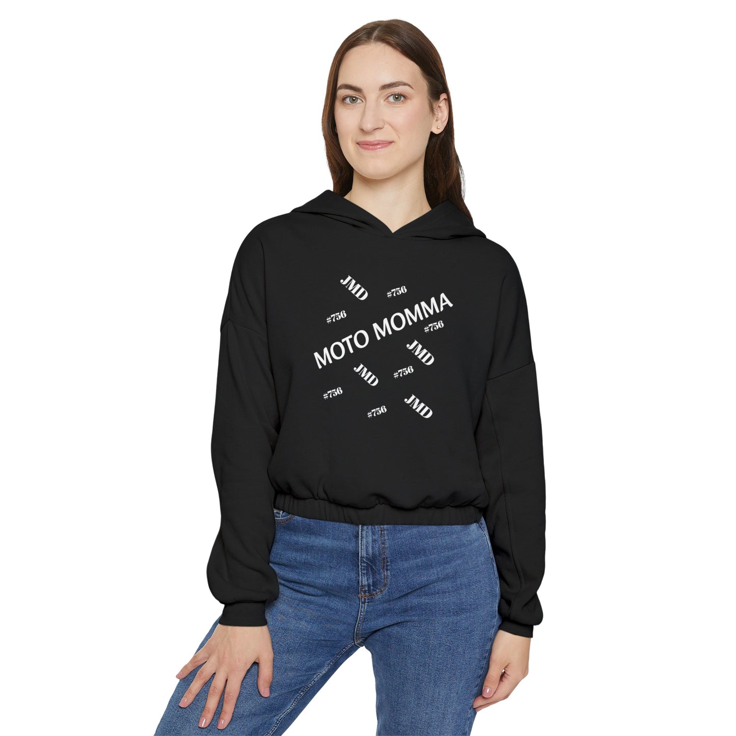 Moto Momma #756 Women's Cinched Bottom Hoodie