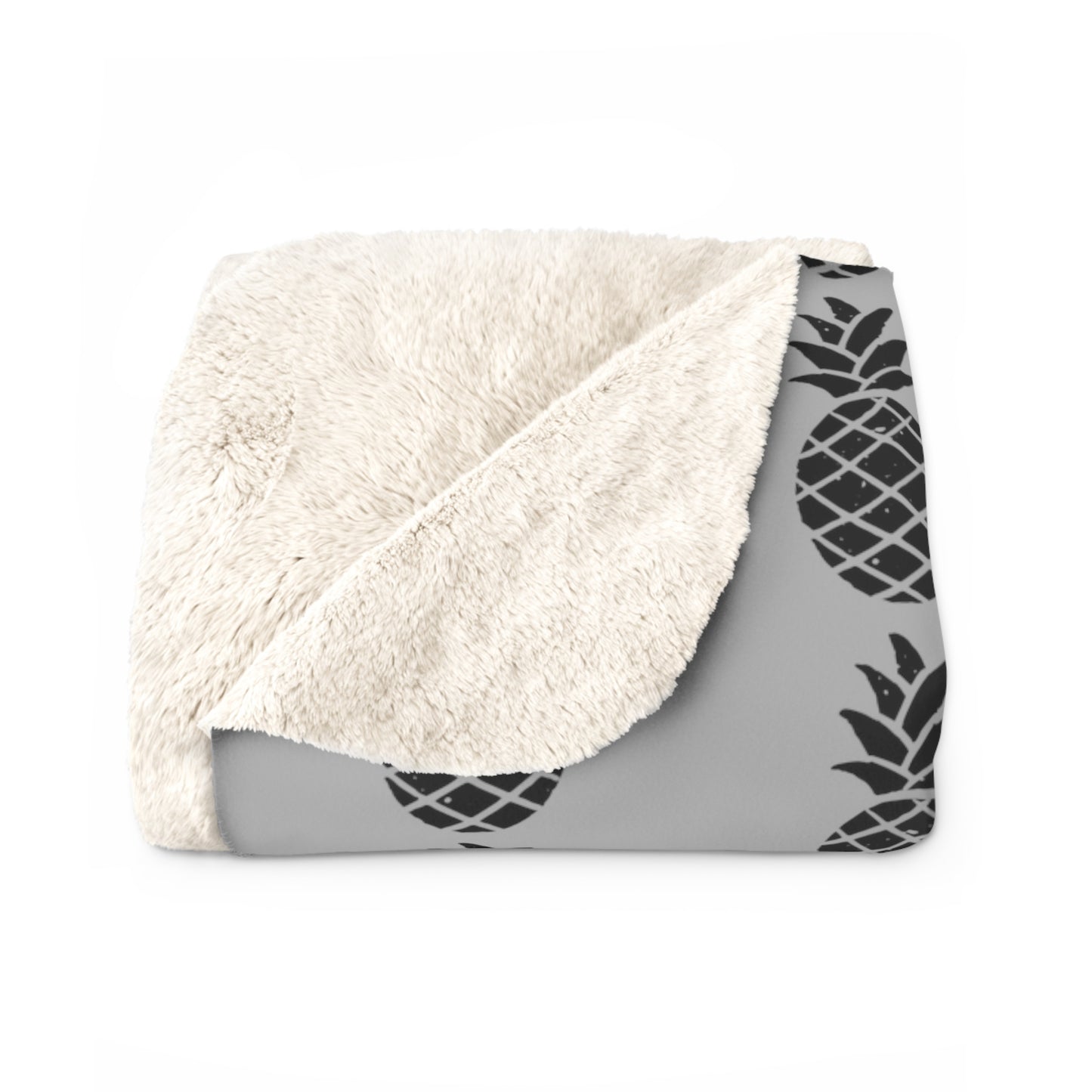 Sherpa Fleece Blanket - Pineapple