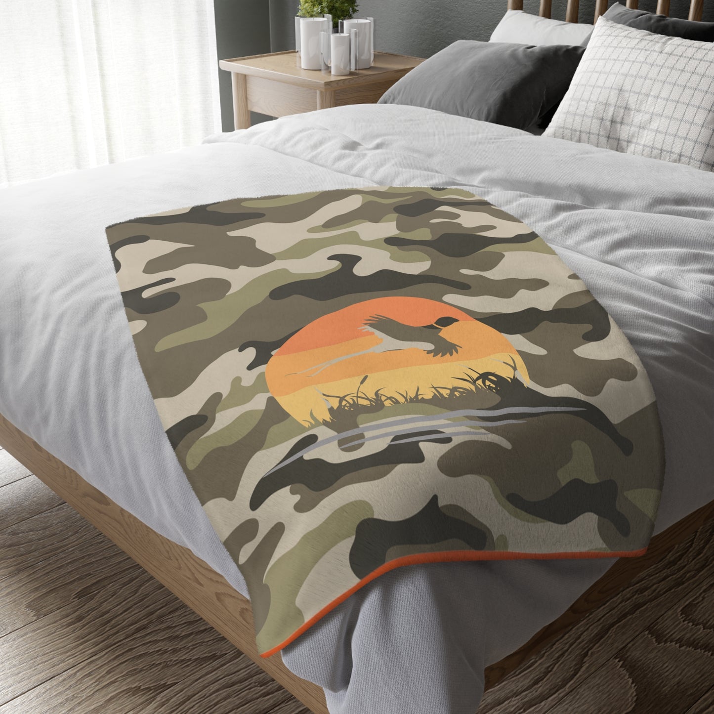 Velveteen Microfiber Blanket (Two-sided print) - Pheasant