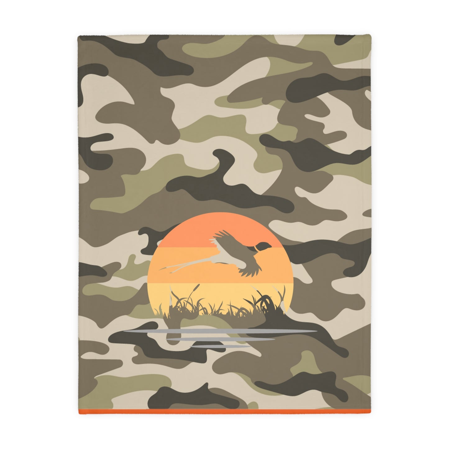 Velveteen Microfiber Blanket (Two-sided print) - Pheasant