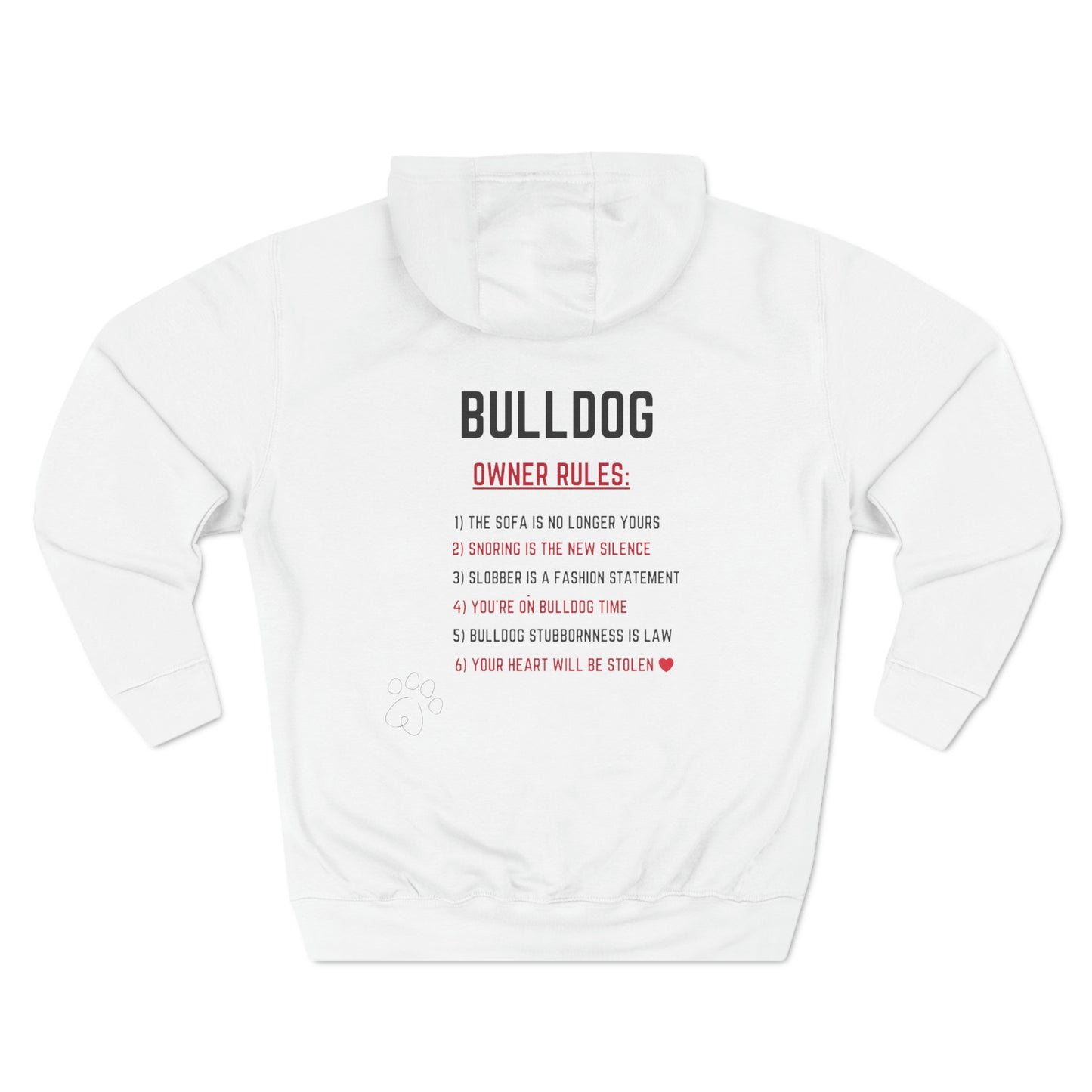 Bulldog Task Force Three-Panel Fleece Hoodie