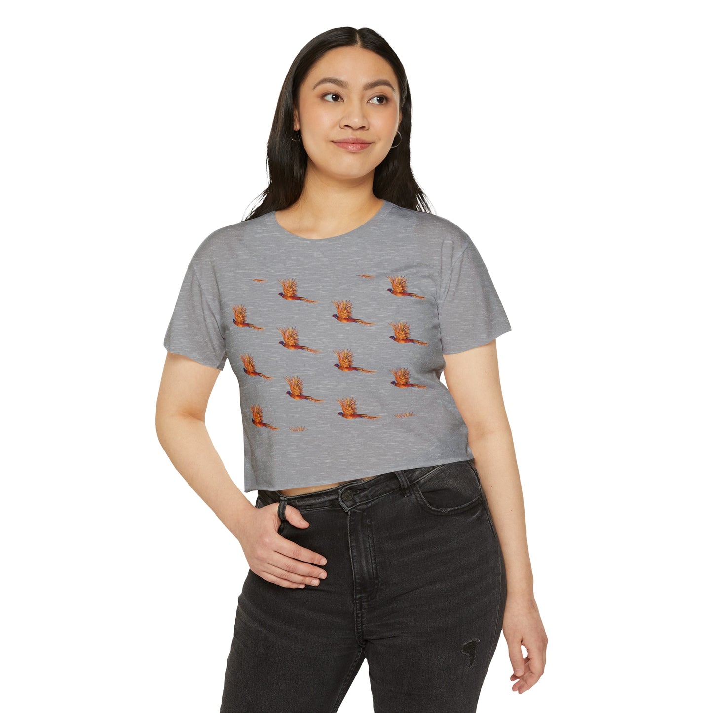 Women's Festival Crop Top- Pheasant