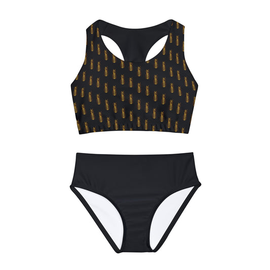 Pineapple Girls Two Piece Swimsuit (AOP)